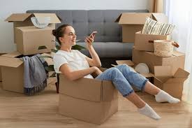 “Woman in Westchase calling a junk removal service after decluttering”