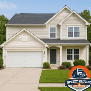 Tampa home curb appeal improved with junk removal and yard waste cleanup by Speedy Hauling