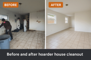 Speedy Hauling & Junk Removal crew performing a hoarder, estate, and eviction cleanout service in Tampa — fast, discreet, and professional.