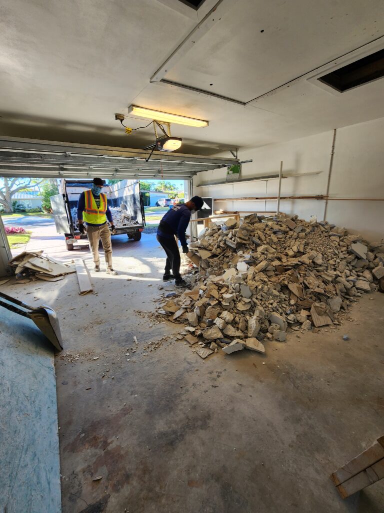Construction debris removal in Westchase Florida